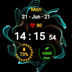 Spiral Flower Watch Face Screenshot 2