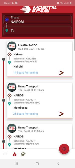 mEpesi Booking Screenshot 3