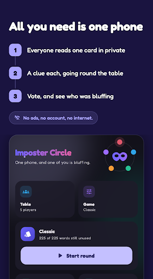 Imposter Circle: Party Game Screenshot 0