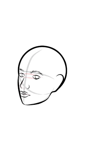 Draw face tutorial step by Screenshot 2