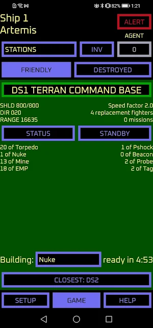 Artemis Agent Screenshot 1