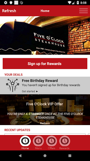 Five O'Clock Steakhouse Screenshot 0