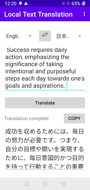 AI Offline Language Translator Screenshot 1