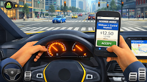 Taxi Simulator Car Driving 3D Screenshot 0