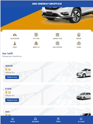 ANU ONE WAY DROP TAXI Screenshot 3
