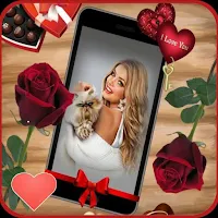 happy valentine dayphoto frame