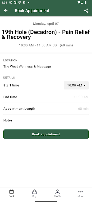 The West Wellness & Massage Screenshot 2
