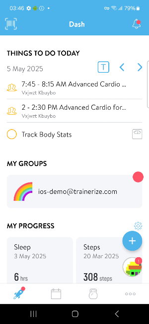 MitchFit App Screenshot 1