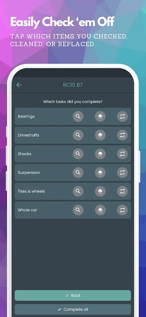 RC Maintenance Timer Screenshot 2
