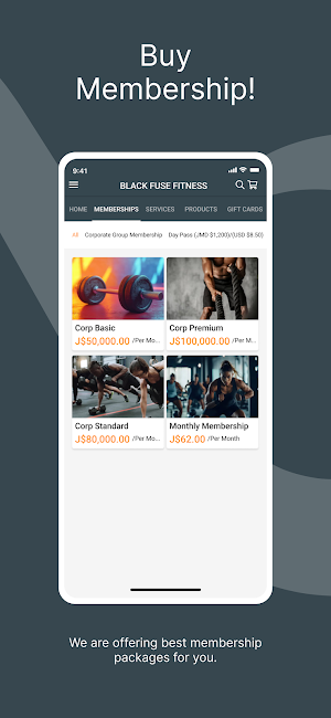 BLACK FUSE FITNESS Screenshot 1