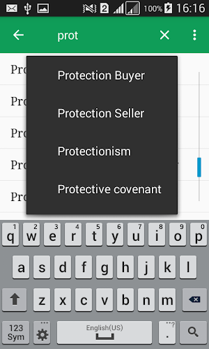 Financial Terms Dictionary Screenshot 1