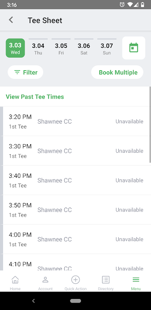 Shawnee Country Club Screenshot 2