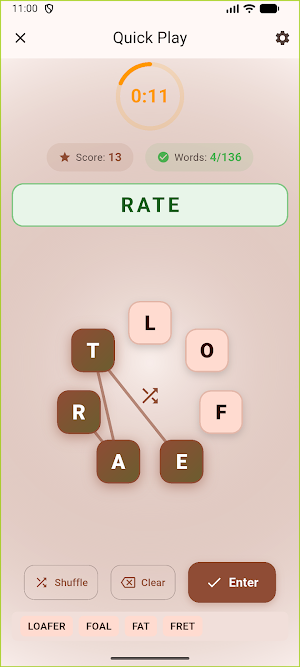 Anagram Sprint: Word Game Screenshot 1