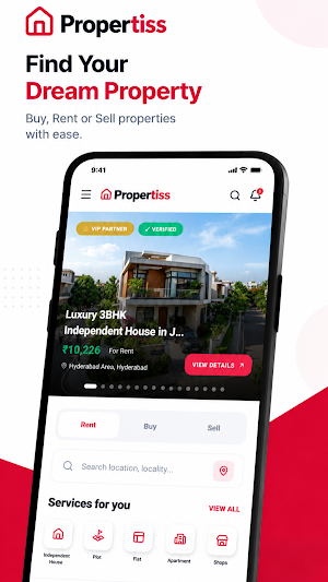 Propertiss: Buy, Rent, Sell. Screenshot 0