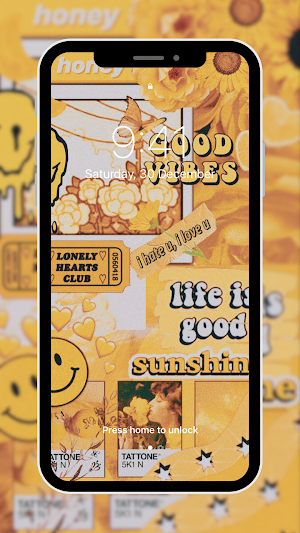 Yellow Aesthetic Wallpaper Screenshot 1