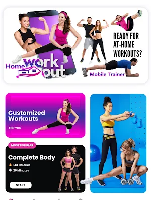 Home Workout ,Exercise Tracker Screenshot 0