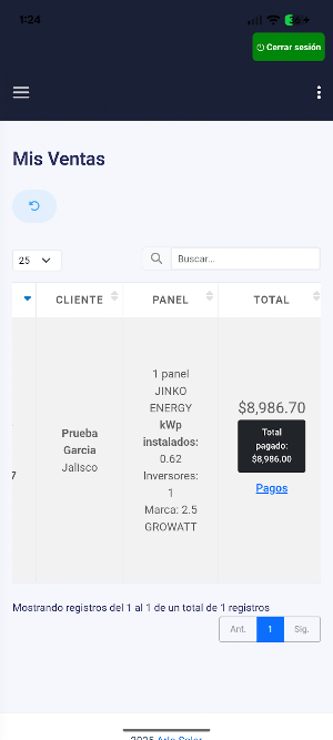 ArloSolar Cliente Screenshot 1