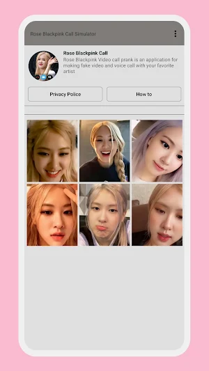 ‌Rose Blackpink Call Simulator Screenshot 0