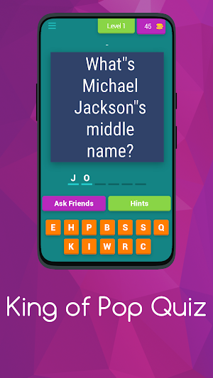 KING OF POP QUIZ screenshot 1