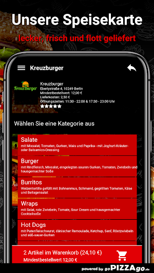 Kreuzburger Berlin App Screenshot 3