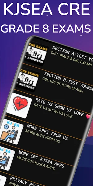 Grade 8 CRE KJSEA CBC Exams Screenshot 0