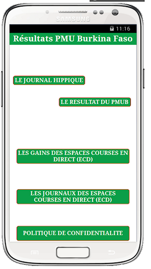 RESULTATS PMU Burkina Faso Screenshot 0