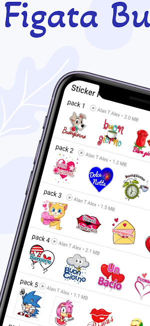 Figata Buongiorno Stickers Screenshot 0
