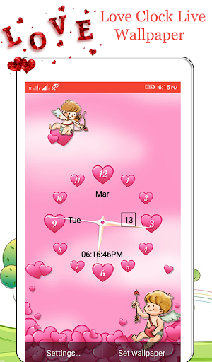 Love Clock Live Wallpaper Screenshot 2