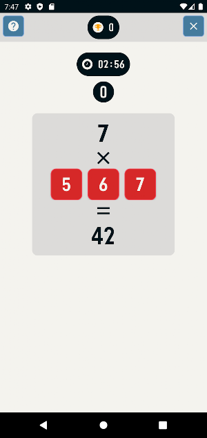 Multiplication Time Trial Screenshot 0
