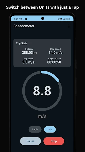 GPS Speedometer Screenshot 2