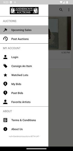 Anderson's Auctions Screenshot 3