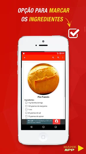 Receitas de Pães Screenshot 1