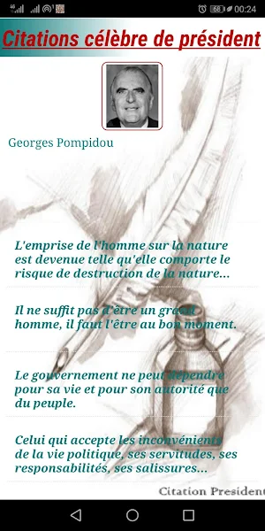 Citations célèbre de Président Screenshot 3