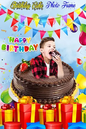 Birthday Cake Photo Frame Screenshot 2