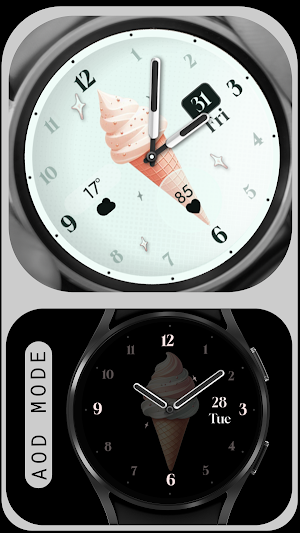 Ice Cream Pastel Watch Face Screenshot 3
