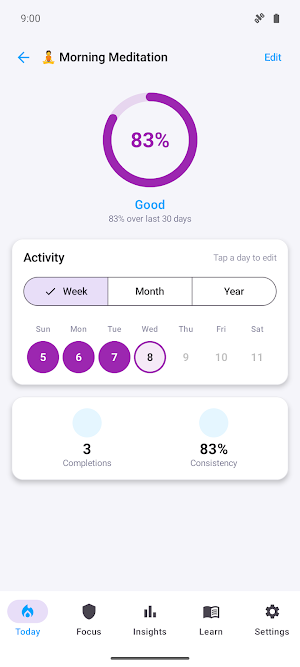 Focusmith: Habit Consistency Screenshot 1