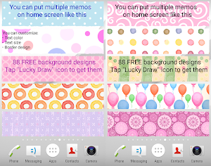 Sticky Memo Notepad *Dots* Free Screenshot 2