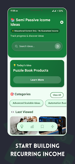 Semi Passive Income Ideas Screenshot 1