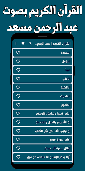 القران عبد الرحمن مسعد بدون نت Screenshot 0