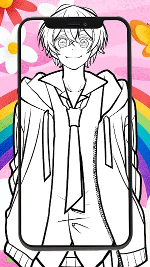 Draw Coloring Colorful Peach Screenshot 3