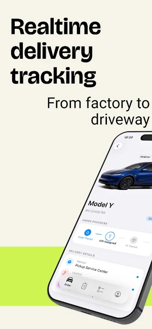Delivery Status For Tesla Screenshot 0