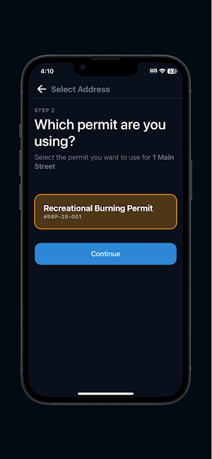 Burn Permits Screenshot 2