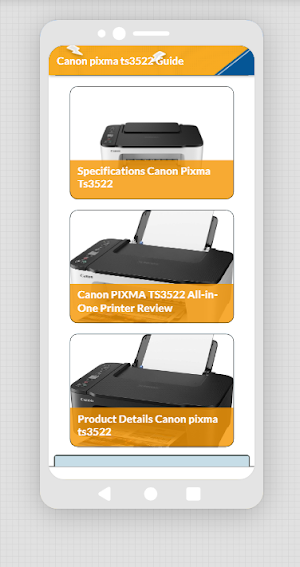 Canon pixma ts3522 App guide Screenshot 2
