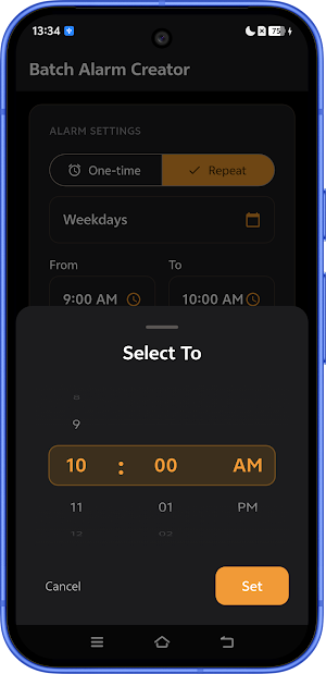 Batch Alarm Creator Screenshot 3