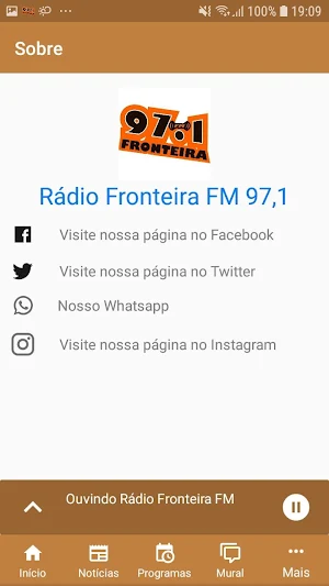 Rádio Fronteira FM 97.1 Screenshot 3
