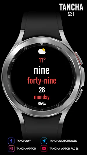 Tancha S31 Watch Face Screenshot 3