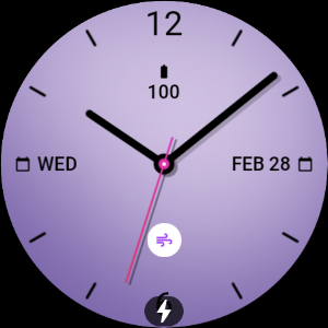 Soft Purple Lilac Watch Face Screenshot 3