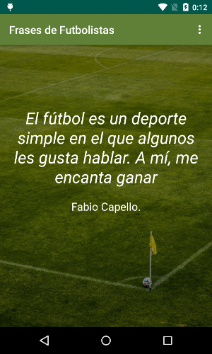 Frases motivadoras de futbolistas Screenshot 1