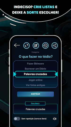 Sortear letra, nomes, números+ Screenshot 1