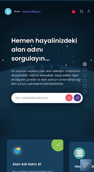 Ahost Bilişim Site Uygulaması Screenshot 2